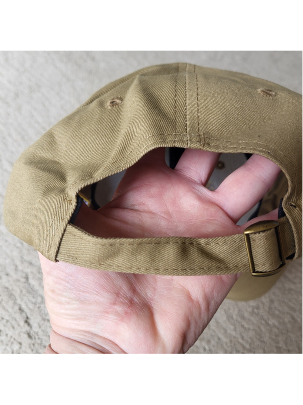 Men’s 250th Anniversary USA Hat – Patriotic Embroidered Baseball Cap – Khaki–NIP - Picture 7 of 11